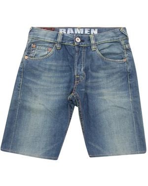 Evisu Denim Shorts - Blue