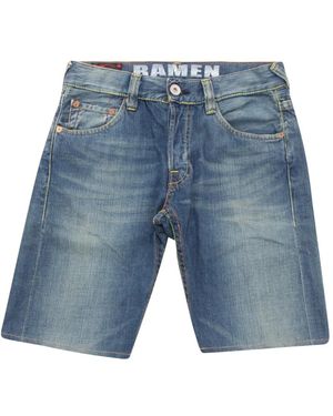Evisu Denim Shorts - Blue
