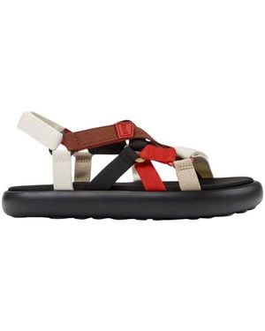 Camper Flat Sandals - Rouge