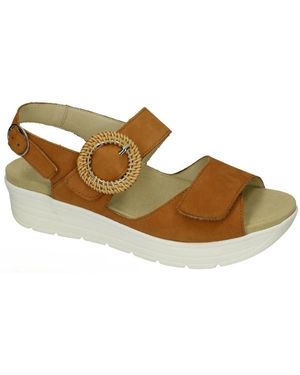 SOLIDUS Greta Wedge Sandal - Mettallic