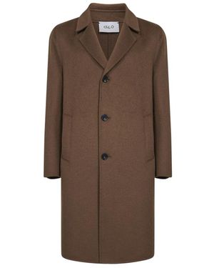 D4.0 Single-Breasted Coats - Brown