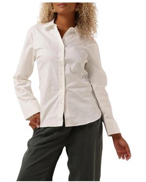 Modström Overhemden ,Wit ,Elegante Lange Blouse - Grijs