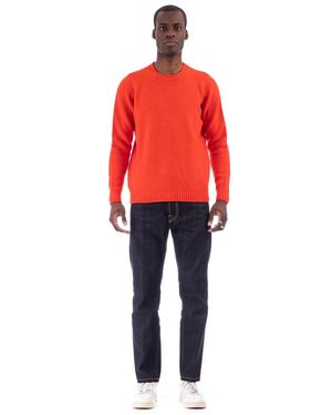 Drumohr Round-Neck Knitwear - Red