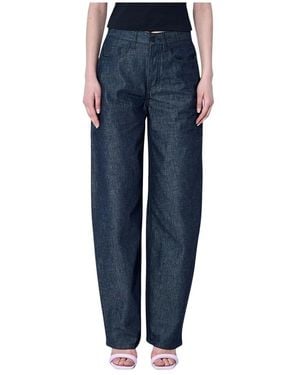 Mugler Wide Jeans - Blu