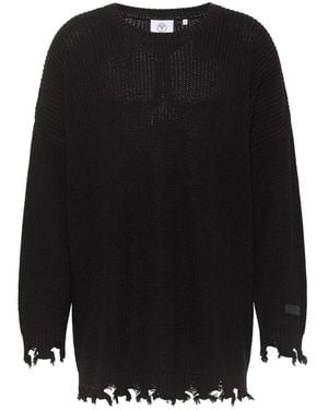 carlo colucci Vielseitiger Pullover - Schwarz