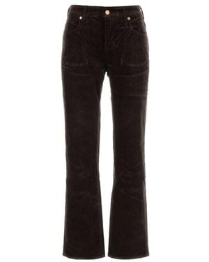 7 For All Mankind Wide Trousers - Black