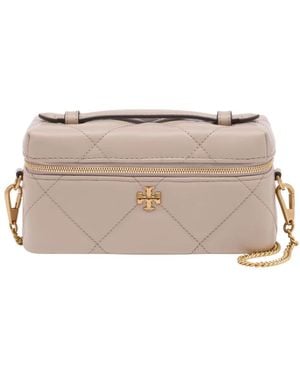 Tory Burch Kira Diamond Quilt East-West Schultertasche - Natur
