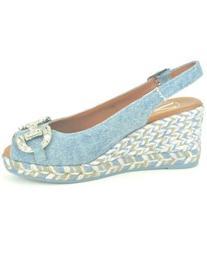 Viguera Jeans Sand.+Gar. Jute-Spiez - Blauw
