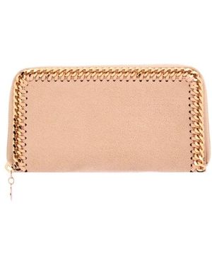 Stella McCartney Falabella Zip Continental Wallet, One Size - Natural