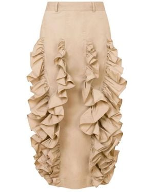 Moschino Rokken ,Katoen Midi Rok - Naturel