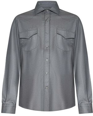 Franzese Collection Casual Shirts - Grijs