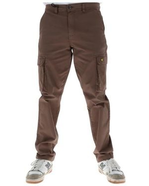 Lyle & Scott Straight Trousers - Brown
