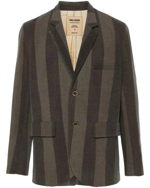 Uma Wang Taupe Wollmischung Blazer - Grün