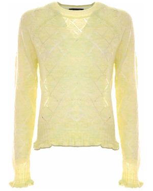 Kocca Round-Neck Knitwear - Jaune