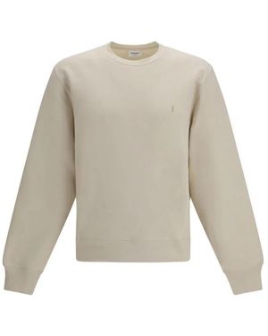 Saint Laurent Hoodies & Sweatvesten ,Katoen Cassandre Sweatshirt - Grijs
