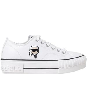 Karl Lagerfeld Platform Sneakers - Wit