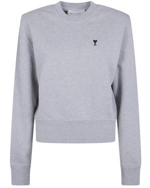 Ami Paris Hoodies & Sweatvesten ,Grijs ,Sweatshirts