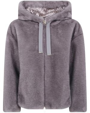 Herno Faux Fur & Shearling Jackets - Violet