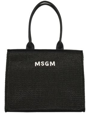 MSGM Tote Bags - Negro