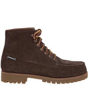 Sebago Lace-Up Boots - Marron