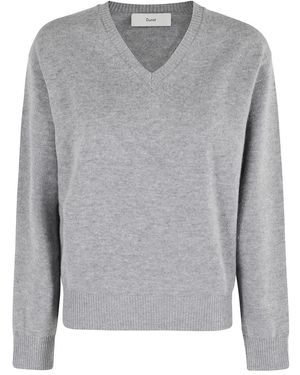 DUNST V-Neck Knitwear - Grijs