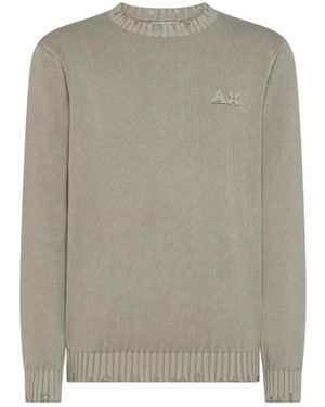 Sun 68 Round-Neck Knitwear - Grey