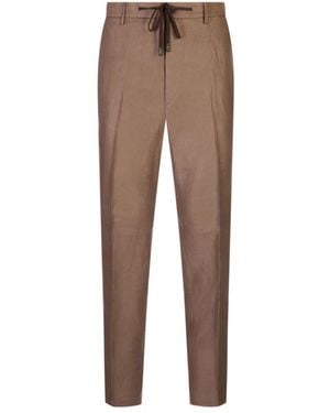 Peserico Slim-Fit Trousers - Brown