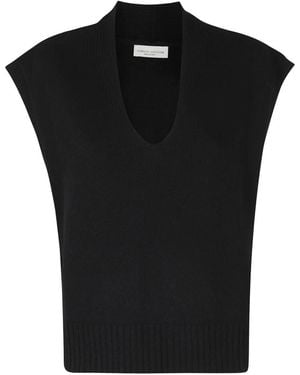Roberto Collina V-Neck Strickware - Schwarz