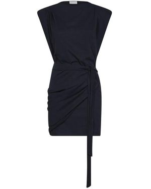Isabel Marant Kleedjes ,Zwart ,Wrap Kleedjes - Blauw