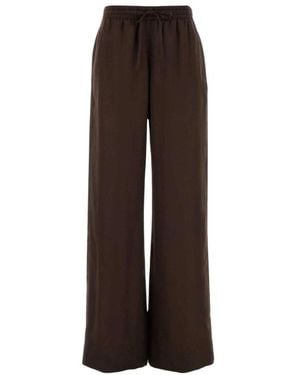 Stella McCartney Broeken ,Bruin ,Star Silk Jacquard Broek