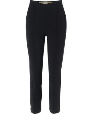 Elisabetta Franchi Cropped Trousers - Black