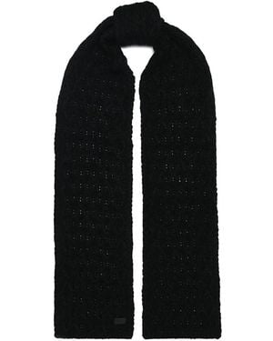 Saint Laurent Winter Scarves - Negro