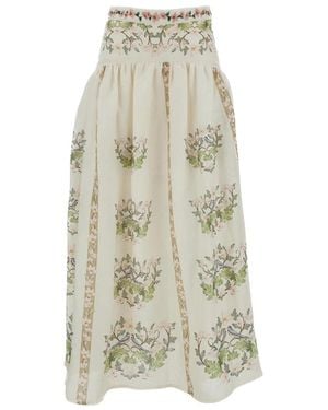 Agua Bendita Maxi Skirts - Natural