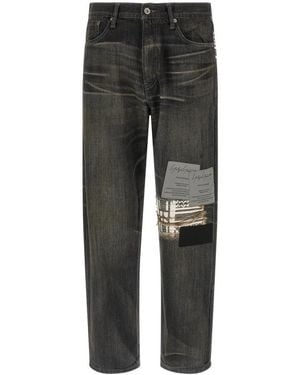 Yohji Yamamoto Loose Fit Jeans - Grey