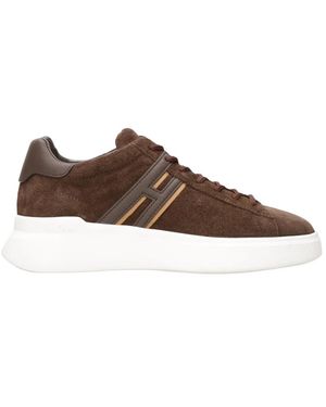 Hogan Schoenen ,Bruin ,Leer H580 Sneakers
