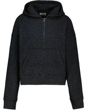 Zadig & Voltaire Zadig&Voltaire Swee Zip Mo Animalier Hoodie - Black