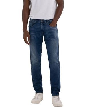 Replay M914 Anbass Power Stretch Jeans - Blue