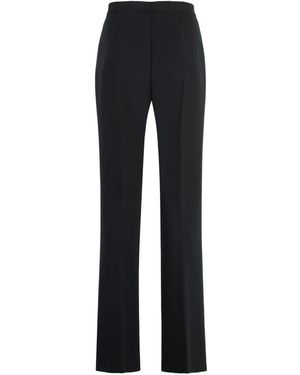 MSGM Tailored Wide-Leg Broek - Blauw