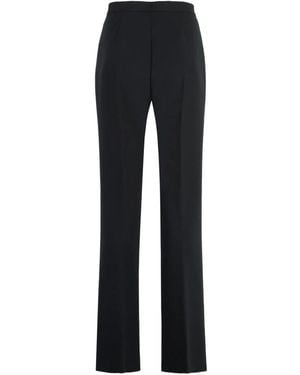 MSGM Tailored Wide-Leg Broek - Blauw