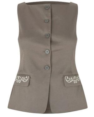 Stine Goya Vests - Grey