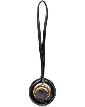 Marine Serre Accessoires ,Zwart ,Moon Charm Keychain