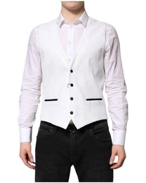 Dolce & Gabbana Waistcoats - White