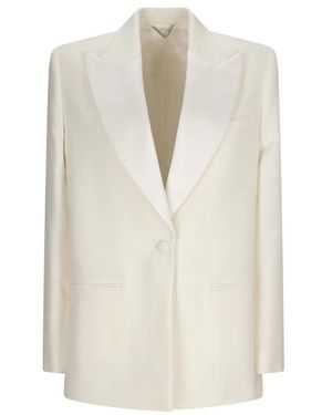 Magda Butrym Getailleerde Blazer Voor Een Stijlvolle Look - Wit