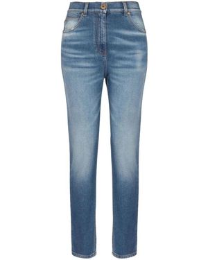 Balmain Jeans ,Blauw ,Katoen Blauwe Skinny Jeans Voor Vrouwen