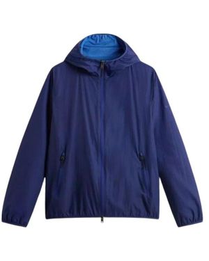 Woolrich Ultralight Hooded Jacket - Blau