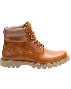 Caterpillar Lace-Up Boots - Marron