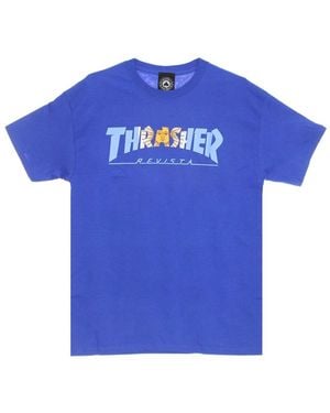 Thrasher T-Shirts - Azul