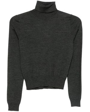 GOES BOTANICAL Anthrazitgrauer Rollkragenpullover - Schwarz