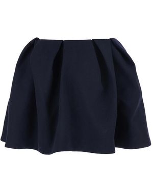 ShuShu/Tong Geplooide Minirok - Blauw