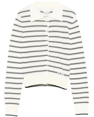 A.P.C. Truien & Vesten ,Wit ,Katoen Klassiek Vest